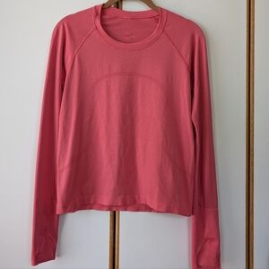 Lululemon Swiftly Tech Long Sleeve Shirt 8 2.0 Race Length Lip Gloss